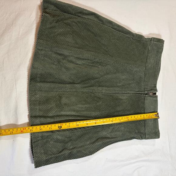 Altar’d State olive green corduroy mini skirt. Size XS - Picture 6 of 6